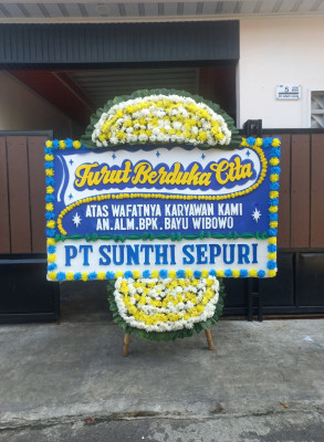 Papan Bunga Duka di Sidokarto